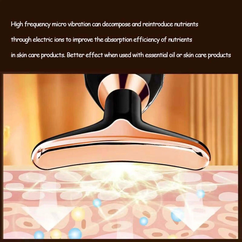 3 in1 Facial Machine All-round Face Massager Neck Facial Eye Massage Microcurrent Skin Rejuvenation Anti Aging Beauty Tools