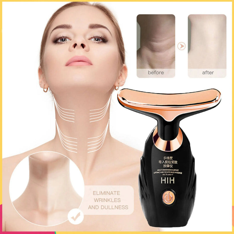 3 in1 Facial Machine All-round Face Massager Neck Facial Eye Massage Microcurrent Skin Rejuvenation Anti Aging Beauty Tools