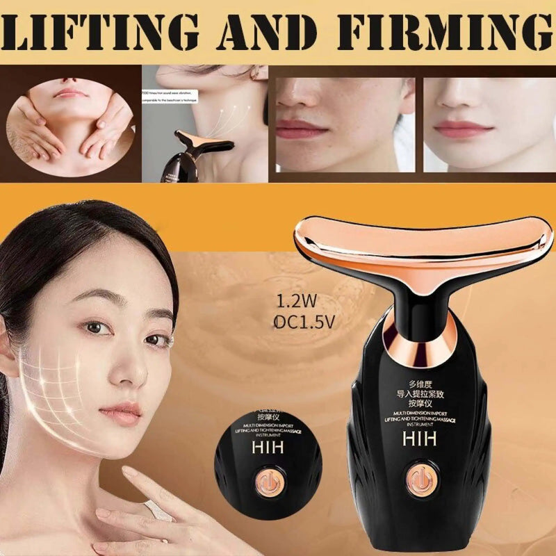 3 in1 Facial Machine All-round Face Massager Neck Facial Eye Massage Microcurrent Skin Rejuvenation Anti Aging Beauty Tools